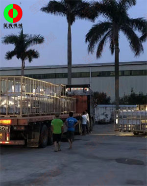 百香果加工生产线顺利生产完工并发送往广西客户手中